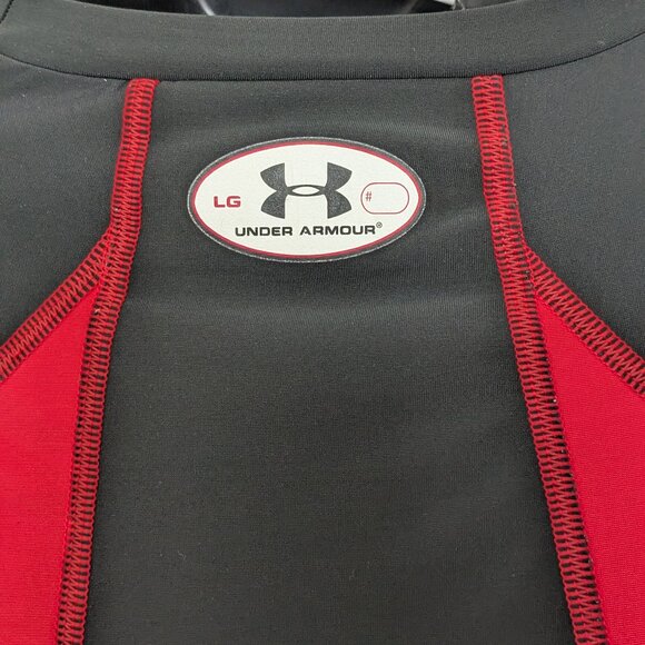 UNDER ARMOUR Boy's Athletic T-Shirts Size L Black/Red - Picture 6 of 8